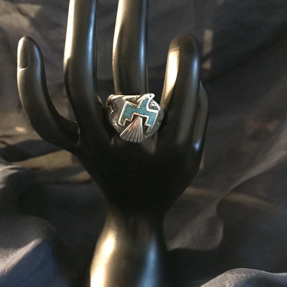 Men’s Native American turquoise ring